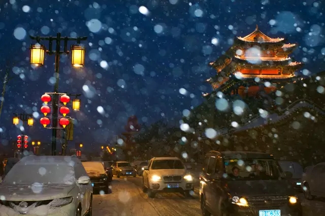 大同2018年的第一次與雪的邂逅，大同你太美了！