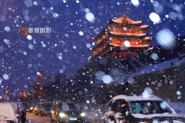 大同2018年的第一次與雪的邂逅，大同你太美了！